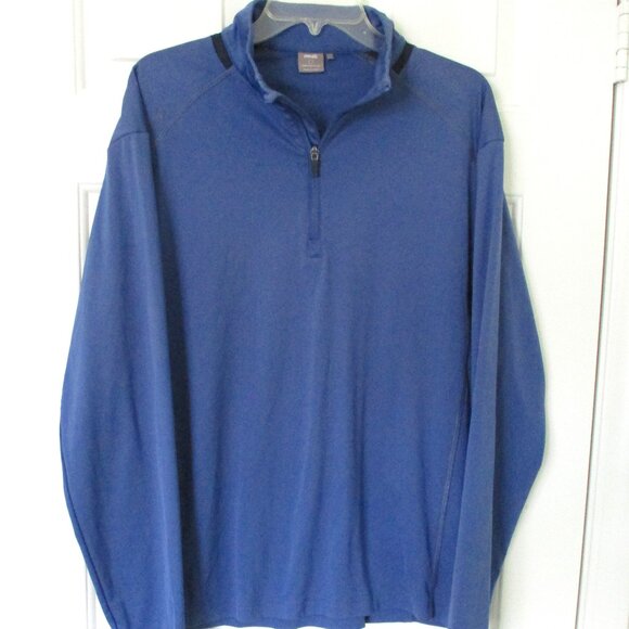 PING sensor cool Mens L/S Blue 1/4 Zip Lightweight Golf Sweater - Size M-L* - Picture 1 of 2
